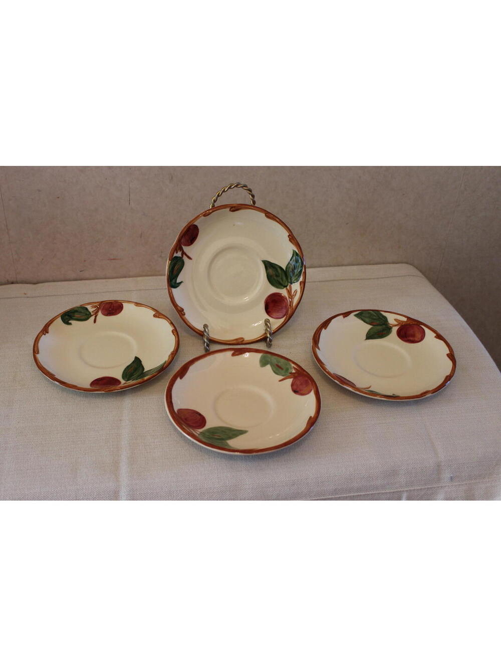 Vintage Franciscan Apple Saucers - Set of 4